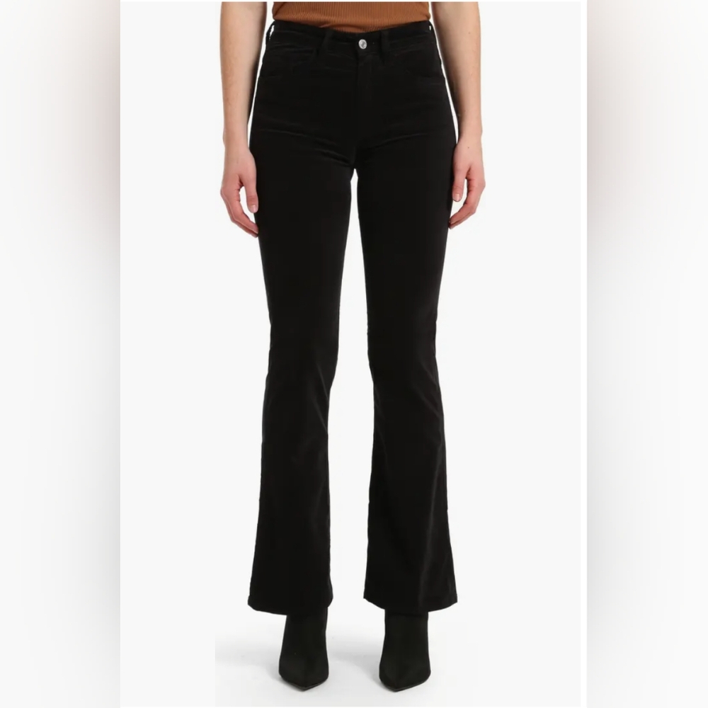 NWOT Mavi Maria black velvet flare jeans